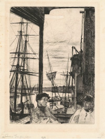 Rotherhithe, 1860. autorstwa James Abbott McNeill Whistler