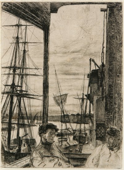 Rotherhithe, 1860. autorstwa James Abbott McNeill Whistler