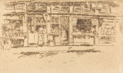 Rue de la Rochefoucault, 1893. autorstwa James Abbott McNeill Whistler