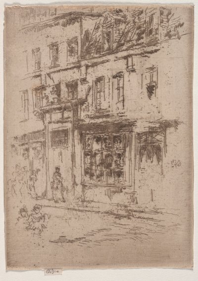 Rue du Buerre, Bruksela. autorstwa James Abbott McNeill Whistler