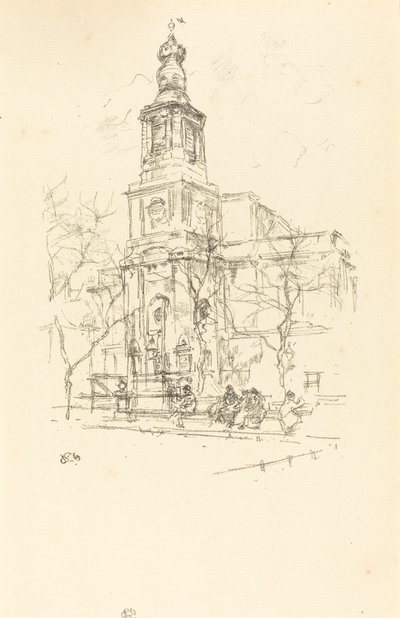Św. Anny, Soho, 1896. autorstwa James Abbott McNeill Whistler
