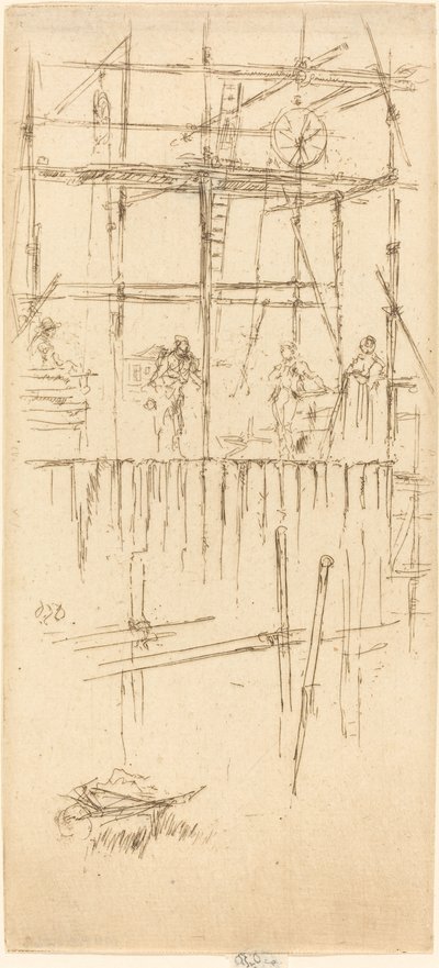 Rusztowanie Savoy, ok. godz. 1887. autorstwa James Abbott McNeill Whistler