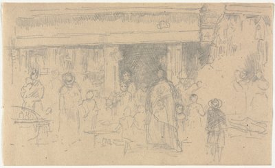 Sklepy w Chester. autorstwa James Abbott McNeill Whistler