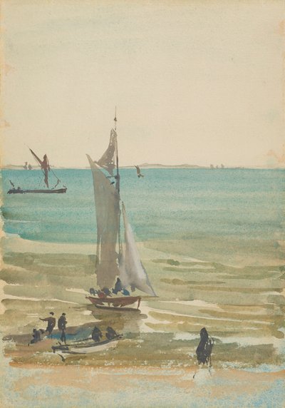 Southend - Jacht przyjemności, 1882-1884. autorstwa James Abbott McNeill Whistler