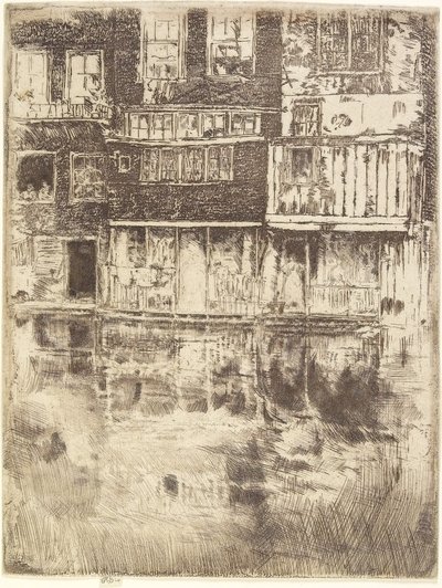 Square House, Amsterdam, 1889 autorstwa James Abbott McNeill Whistler