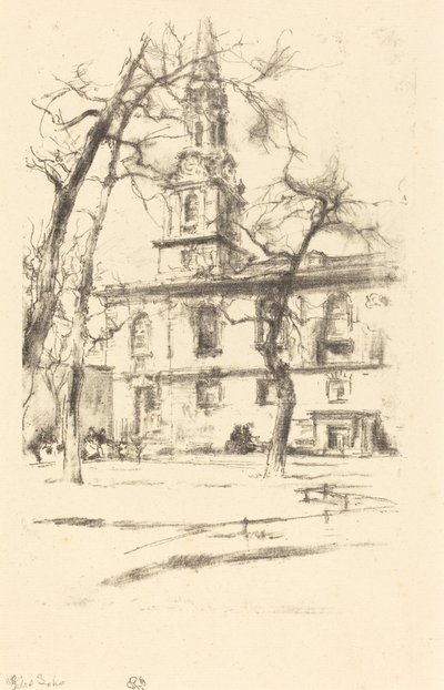 St. Giles-in-the-Fields, 1896. autorstwa James Abbott McNeill Whistler