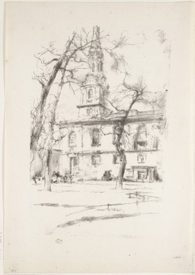 St Giles-in-the-Fields, 1896 autorstwa James Abbott McNeill Whistler