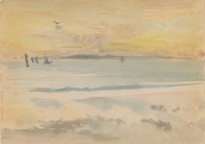 St. Ives: Zachód słońca, 1883-1884. autorstwa James Abbott McNeill Whistler