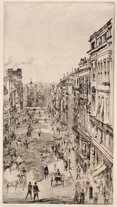 ul. Św. Jakuba. autorstwa James Abbott McNeill Whistler