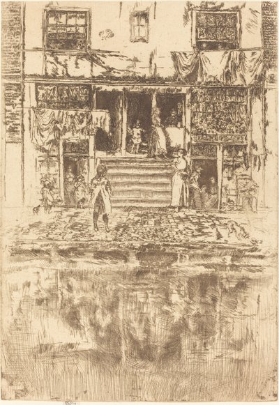 Schody, Amsterdam, 1889. autorstwa James Abbott McNeill Whistler