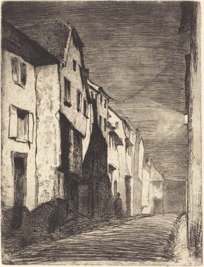 Ulica w Saverne, 1858. autorstwa James Abbott McNeill Whistler