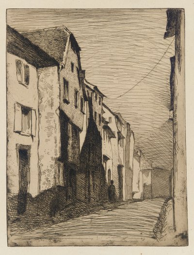 Ulica w Saverne, 1858. autorstwa James Abbott McNeill Whistler