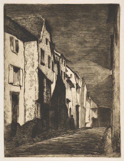 Ulica w Saverne, 1858. autorstwa James Abbott McNeill Whistler