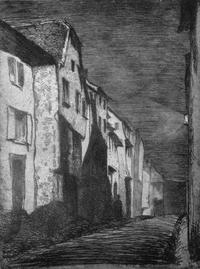 Ulica w Saverne, 1858, 1903 autorstwa James Abbott McNeill Whistler