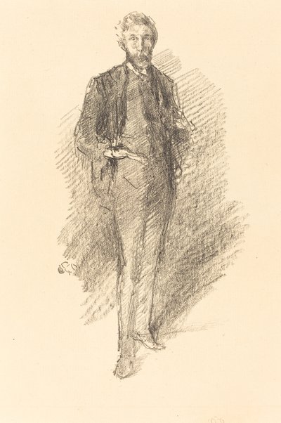Badanie: Joseph Pennell, 1896. autorstwa James Abbott McNeill Whistler