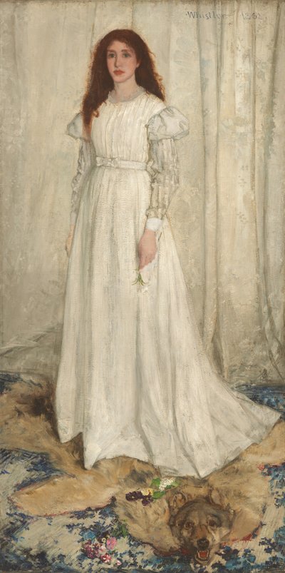 Symfonia w bieli, nr 1: Biała dziewczyna, 1862. autorstwa James Abbott McNeill Whistler