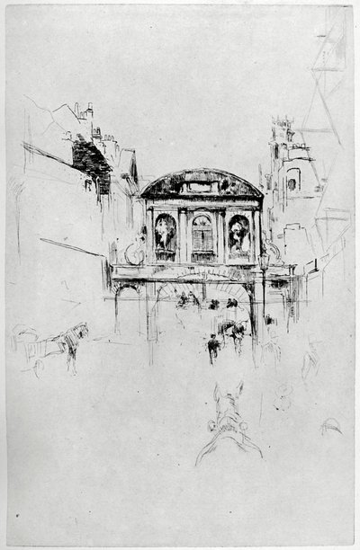 Temple Bar, XIX wiek 1904. autorstwa James Abbott McNeill Whistler