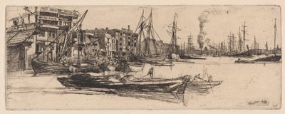 Magazyny na Tamizie autorstwa James Abbott McNeill Whistler