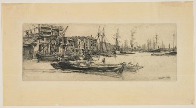 Magazyny nad Tamizą autorstwa James Abbott McNeill Whistler