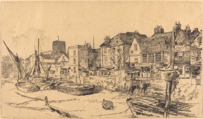 „Adam i Ewa”, Old Chelsea, 1878. autorstwa James Abbott McNeill Whistler