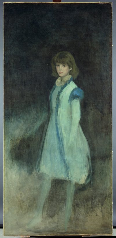 Niebieska dziewczyna: Portret Connie Gilchrist (1865-1946), ok. 1879 autorstwa James Abbott McNeill Whistler