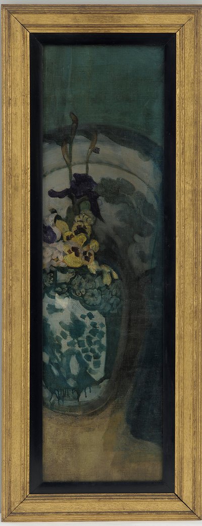 Fragment Blue Girl: Purple and Blue, 1872-1876. autorstwa James Abbott McNeill Whistler
