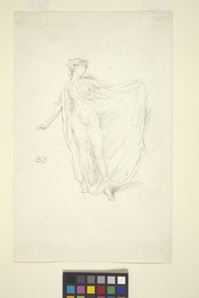 Tańcząca dziewczyna (litografia transferowa) autorstwa James Abbott McNeill Whistler