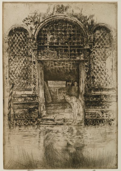 The Doorway, 1880 (akwaforta i sucha igła na papierze) autorstwa James Abbott McNeill Whistler