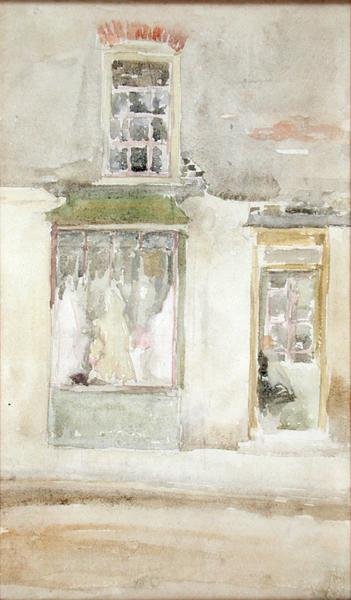Sklep krawcowy, ok. 1897-98 (wc na papierze) autorstwa James Abbott McNeill Whistler