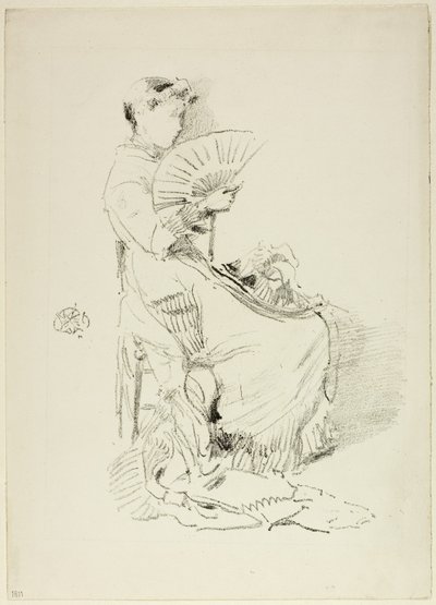 Wachlarz, 1879 autorstwa James Abbott McNeill Whistler
