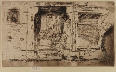Sklep rybny, Wenecja, 1879-1880. autorstwa James Abbott McNeill Whistler