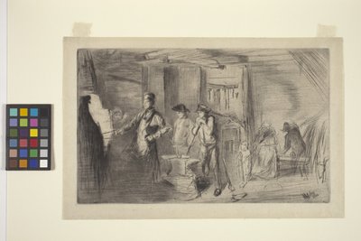 Kuźnia (sucha igła) autorstwa James Abbott McNeill Whistler