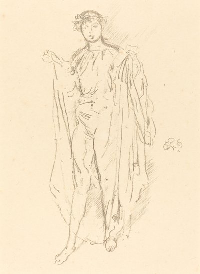 Dziewczyna, ok. godz. 1891. autorstwa James Abbott McNeill Whistler