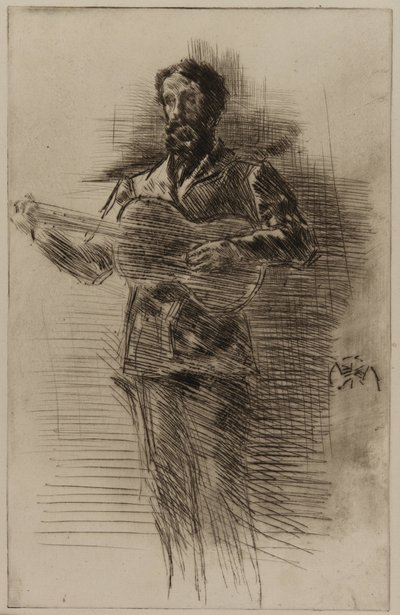 Gitarzysta MW Ridley, 1875. autorstwa James Abbott McNeill Whistler