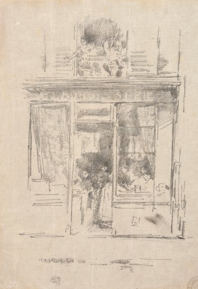 Praczka - La Praczka z Place Dauphine, 1894. autorstwa James Abbott McNeill Whistler