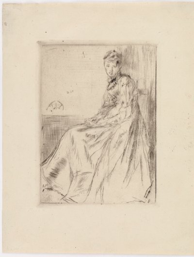 List Maud, siedzący, 1873. autorstwa James Abbott McNeill Whistler