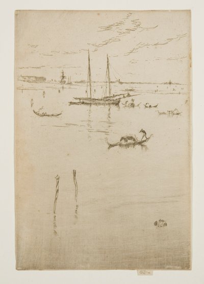 Mała Laguna z Dwunastu Rycin, znana również jako Pierwszy Zestaw Wenecki autorstwa James Abbott McNeill Whistler