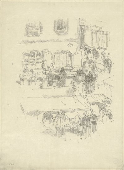 Rynek, Vitré autorstwa James Abbott McNeill Whistler