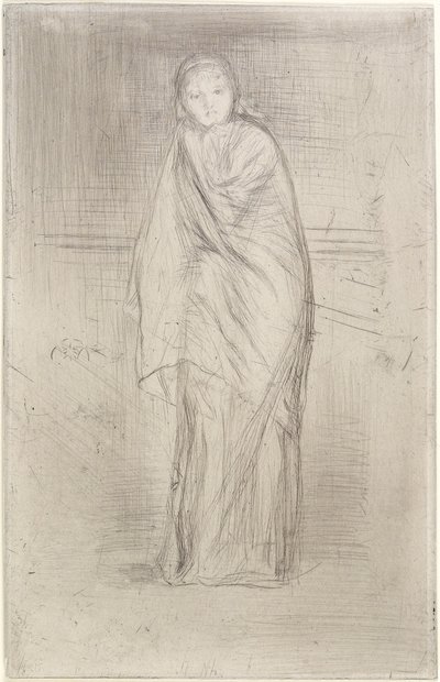 Model odpoczywający, 1870 autorstwa James Abbott McNeill Whistler