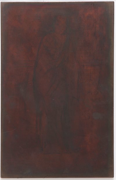 Model odpoczywający: druk płytowy, 1870. autorstwa James Abbott McNeill Whistler