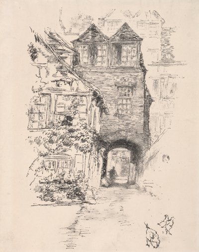 Dom Księży, Rouen, 1894. autorstwa James Abbott McNeill Whistler