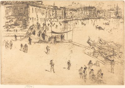 Riva, nr II, 1880. autorstwa James Abbott McNeill Whistler