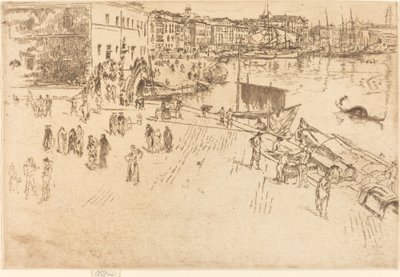 Riva, nr I, 18791880. autorstwa James Abbott McNeill Whistler