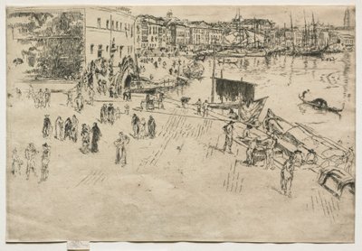 Riva, nr 1, 1880. autorstwa James Abbott McNeill Whistler