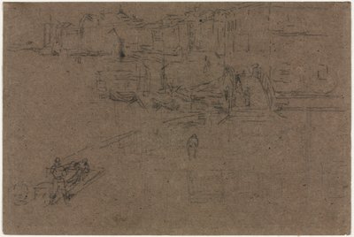 Riva, Wenecja. autorstwa James Abbott McNeill Whistler