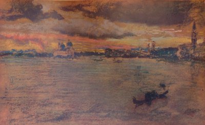 Burza, zachód słońca, 1880, 1904 autorstwa James Abbott McNeill Whistler