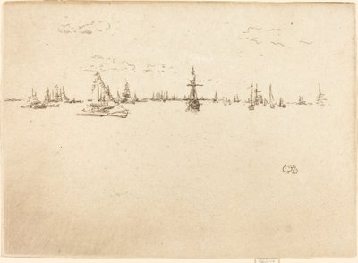 Statek-wieżyczka, 1887. autorstwa James Abbott McNeill Whistler