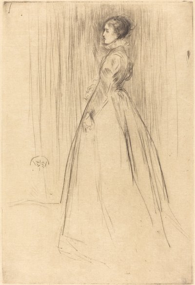 Aksamitna sukienka, 1873. autorstwa James Abbott McNeill Whistler