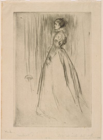 Aksamitna sukienka pani Leyland, 1873. autorstwa James Abbott McNeill Whistler