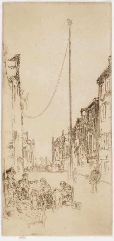 Maszt wenecki, 1879-1880. autorstwa James Abbott McNeill Whistler